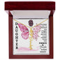 Daughter / Fierce & Fragile / Gift from Mom / Gift from Dad / Flower Name Necklace