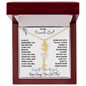 To My Favorite Girl / Determined Flower / BirthFlower Name Necklace