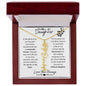 To My Daughter / Remarkable Woman / Gift from Mom / Gift from Dad / Flower Name Necklace