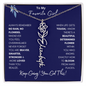 To My Favorite Girl /Beautiful Determined Flower / Birth Flower Name Necklace