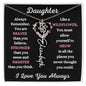 Daughter / Gift from Mom / Gift from Dad / Flower Name Necklace