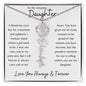 To My Daughter/ So Proud of You / Gift from Mom / Gift from Dad / Flower Name Necklace