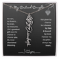 To My Destined Daughter / Chosen by Fate / Birth Flower Name Necklace