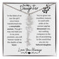To My Daughter / Remarkable Woman / Gift from Mom / Gift from Dad / Flower Name Necklace