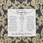 To My Daughter/ So Proud of You / Gift from Mom / Gift from Dad / Flower Name Necklace