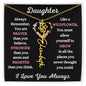 Daughter / Gift from Mom / Gift from Dad / Flower Name Necklace
