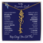 To My Favorite Girl /Beautiful Determined Flower / Birth Flower Name Necklace