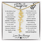 To My Daughter / Remarkable Woman / Gift from Mom / Gift from Dad / Flower Name Necklace