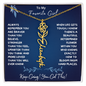 To My Favorite Girl/ Determined Flower/ Birth Flower Name Necklace