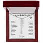 To My Handpicked Daughter/ Personalized Birth Flower Name Necklace