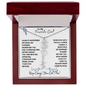To My Favorite Girl / Birth Flower Name Necklace