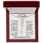 To My Lovely Daughter / Gift from Mom / Gift from Day / Flower Name Necklace