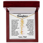 Personalized Daughter Name Necklace with Birth Flower β Gift from Dad
