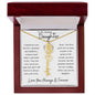 To My Daughter/ So Proud of You / Gift from Mom / Gift from Dad / Flower Name Necklace