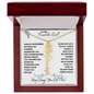 To My Favorite Girl / Birth Flower Name Necklace