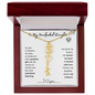 To My Handpicked Daughter/ Personalized Birth Flower Name Necklace