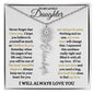 To My Lovely Daughter / Gift from Mom / Gift from Day / Flower Name Necklace