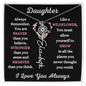 Daughter / Gift from Mom / Gift from Dad / Flower Name Necklace