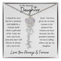 To My Daughter/ So Proud of You / Gift from Mom / Gift from Dad / Flower Name Necklace