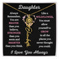 Daughter / Gift from Mom / Gift from Dad / Flower Name Necklace