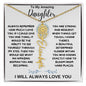 To My Amazing Daughter / Gift from Mom / Gift From Dad / Flower Name Necklace