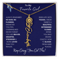 To My Favorite Girl /Beautiful Determined Flower / Birth Flower Name Necklace