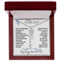 To My Favorite Girl / Birth Flower Name Necklace