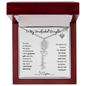 To My Handpicked Daughter/ Personalized Birth Flower Name Necklace