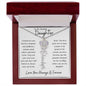 To My Daughter/ So Proud of You / Gift from Mom / Gift from Dad / Flower Name Necklace