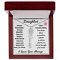 Daughter / Gift from Mom / Gift from Dad / Flower Name Necklace