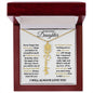 To My Lovely Daughter / Gift from Mom / Gift from Day / Flower Name Necklace