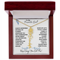 To My Favorite Girl / Birth Flower Name Necklace