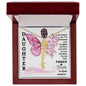 Daughter / Fierce & Fragile / Gift from Mom / Gift from Dad / Flower Name Necklace