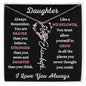Daughter / Gift from Mom / Gift from Dad / Flower Name Necklace