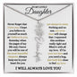 To My Lovely Daughter / Gift from Mom / Gift from Day / Flower Name Necklace