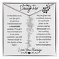 To My Daughter / Remarkable Woman / Gift from Mom / Gift from Dad / Flower Name Necklace