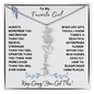 To My Favorite Girl / Determined Flower / BirthFlower Name Necklace