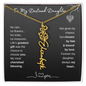 To My Destined Daughter / Chosen by Fate / Birth Flower Name Necklace