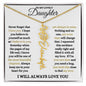 To My Lovely Daughter / Gift from Mom / Gift from Day / Flower Name Necklace