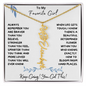 To My Favorite Girl / Determined Flower / BirthFlower Name Necklace