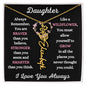 Daughter / Gift from Mom / Gift from Dad / Flower Name Necklace