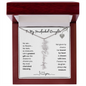 To My Handpicked Daughter/ Personalized Birth Flower Name Necklace