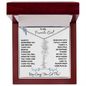 To My Favorite Girl / Determined Flower / BirthFlower Name Necklace