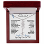 To My Favorite Girl / Birth Flower Name Necklace