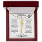 To My Daughter / Remarkable Woman / Gift from Mom / Gift from Dad / Flower Name Necklace