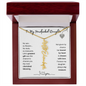 To My Handpicked Daughter/ Personalized Birth Flower Name Necklace
