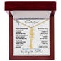 To My Favorite Girl / Birth Flower Name Necklace