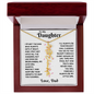 Personalized Daughter Name Necklace with Birth Flower β Gift from Dad