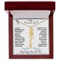 To My Favorite Girl / Determined Flower / BirthFlower Name Necklace