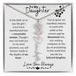 To My Daughter / Remarkable Woman / Gift from Mom / Gift from Dad / Flower Name Necklace